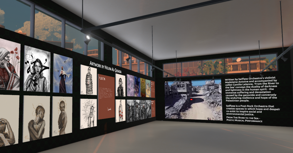 Featured works from artists in Gaza