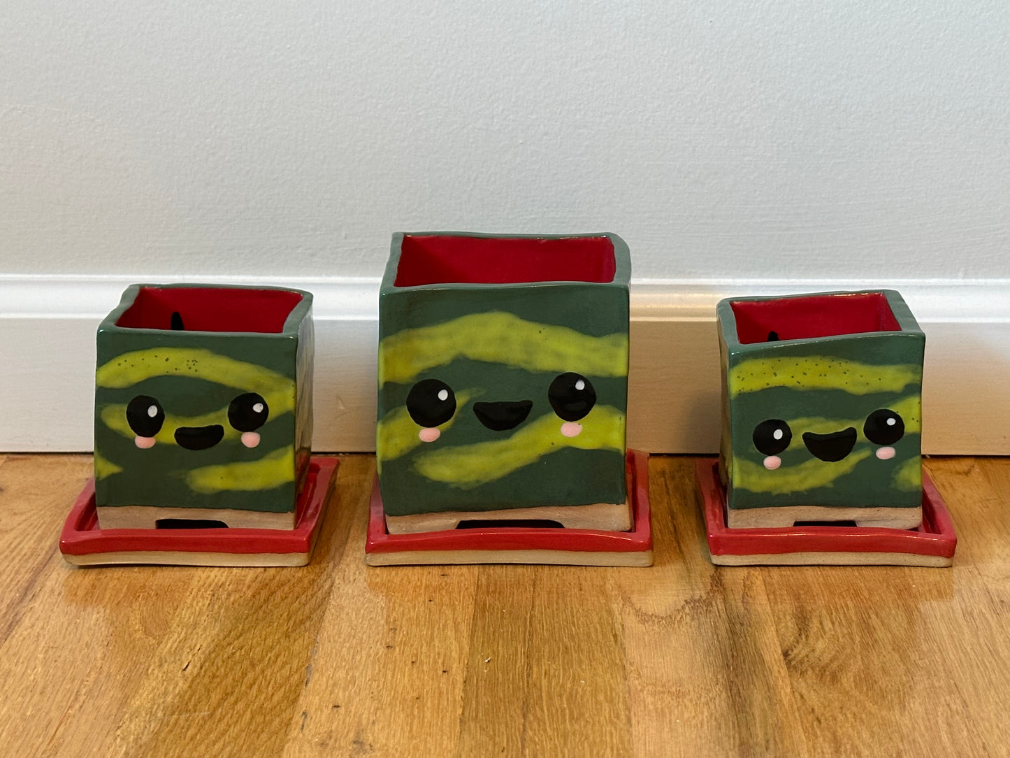 Watermelon Planters (Set of 3)