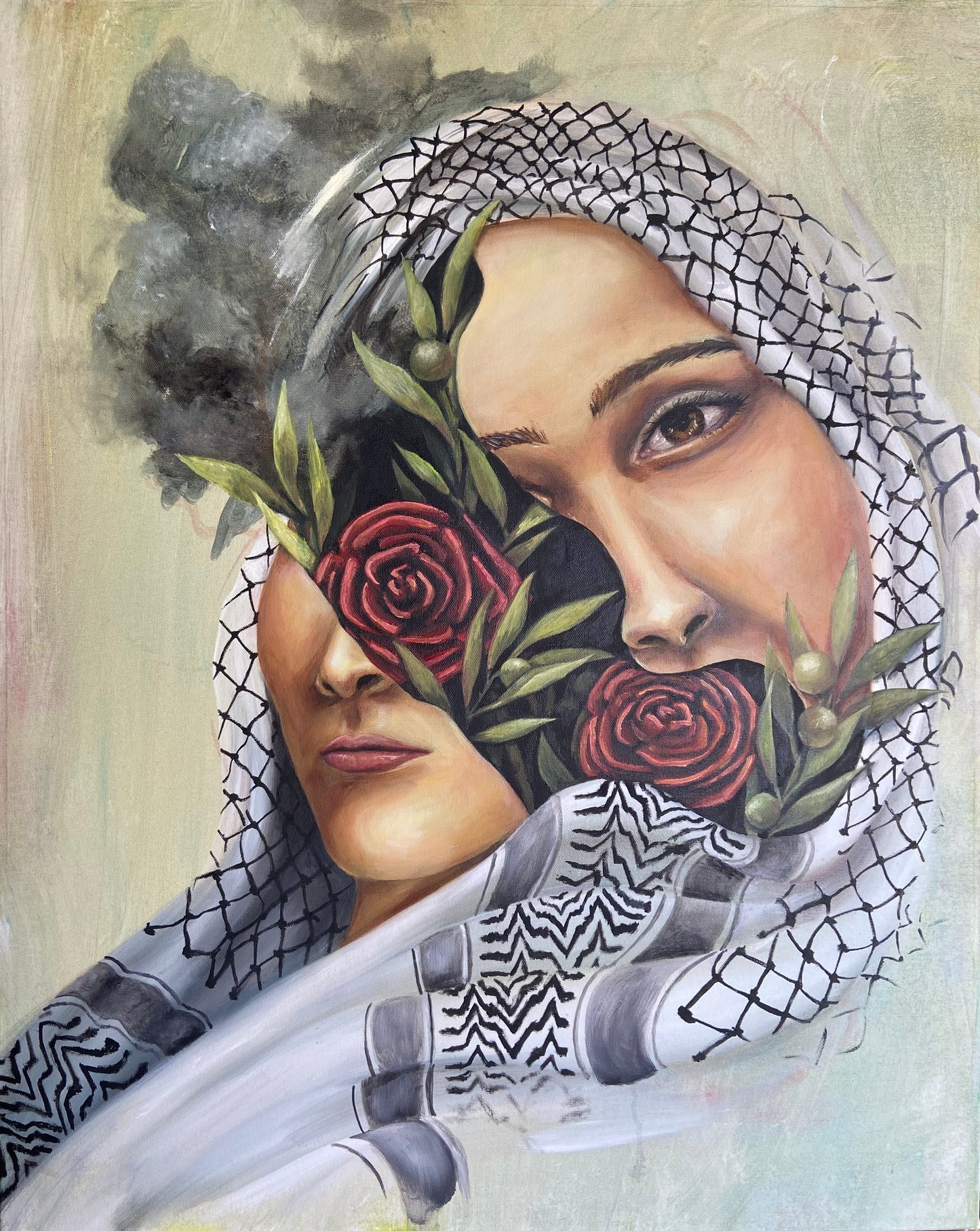 The Woman In The Keffiyeh